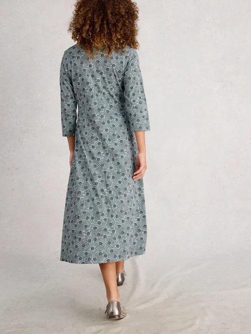 Blusenkleid Rua aus Jersey - Blue Pr - 52/R Bild 4