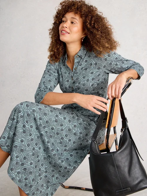 Blusenkleid Rua aus Jersey - Blue Pr - 52/R Bild 3