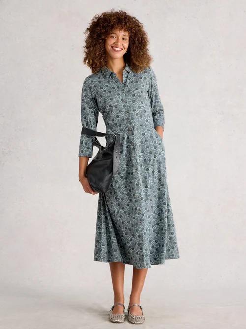 Blusenkleid Rua aus Jersey - Blue Pr - 52/R Bild 1