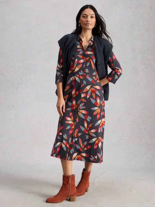 Blusenkleid Rua aus Jersey - Grey Mlt - 52/R Bild 2