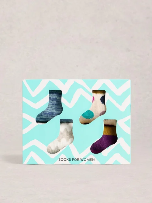 4-er Pack Socken Hotch Potch - Nat Mlt - 39-41 Bild 1