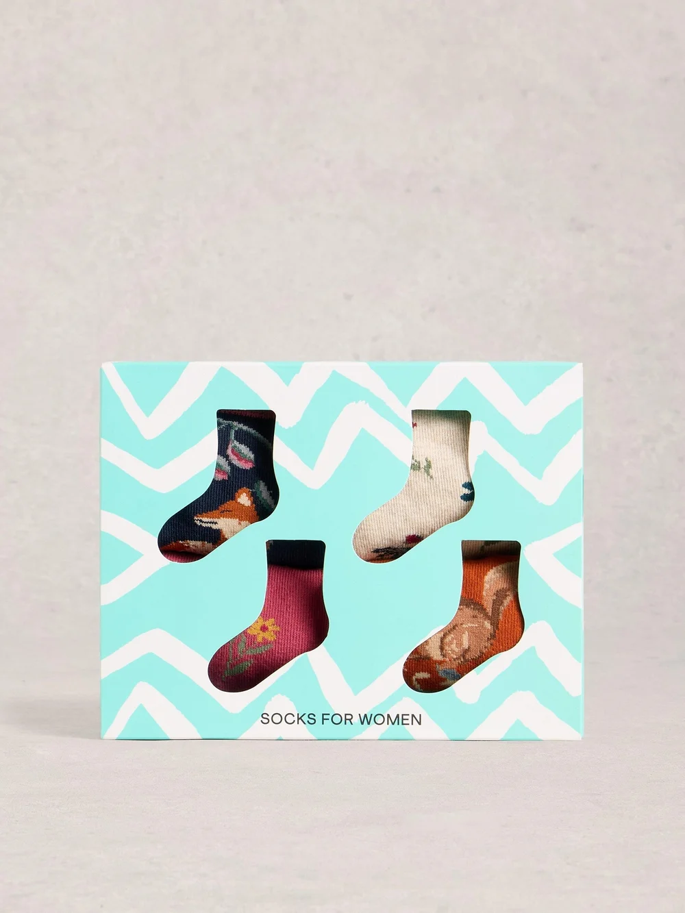 4er-Pack Socken mit Waldmotiv - Navy Multi - 39-41 Bild 1