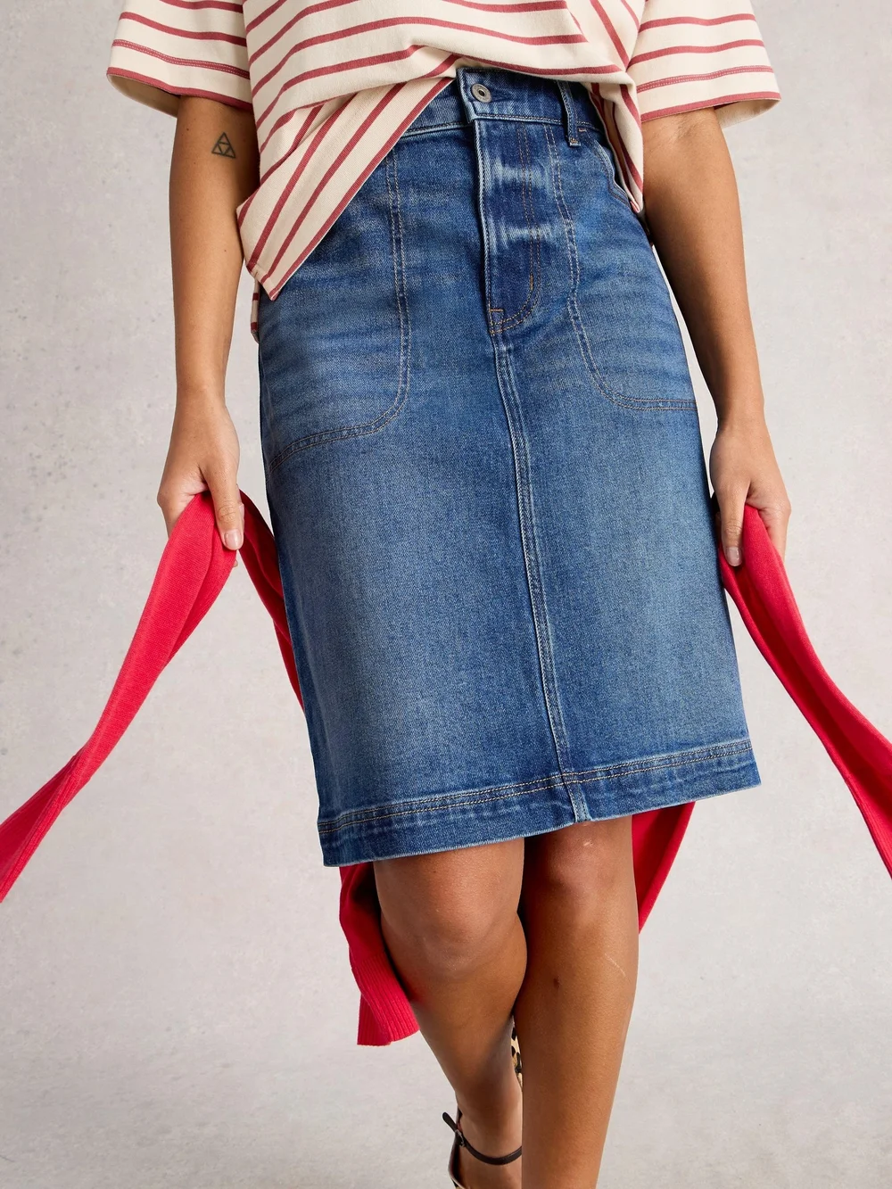 Jeansrock Tia - Mid Denim - 52/R Bild 1