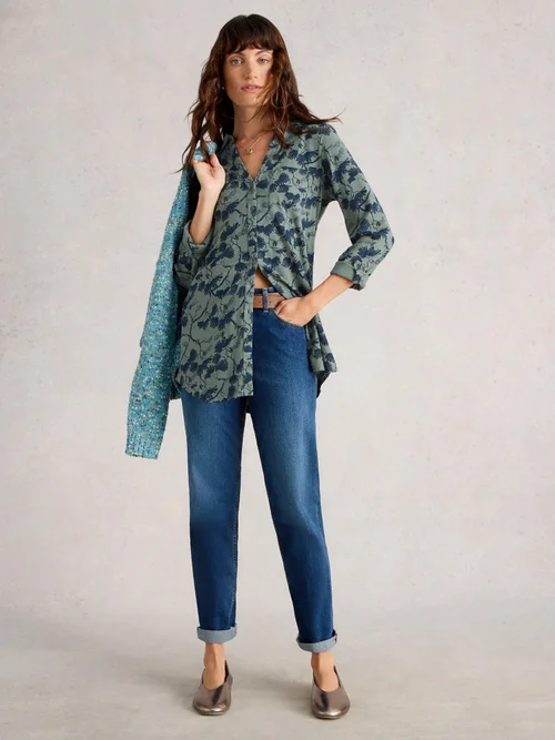 Langgeschnittene Bluse Annie - Green Mlt - 52/R Bild 2