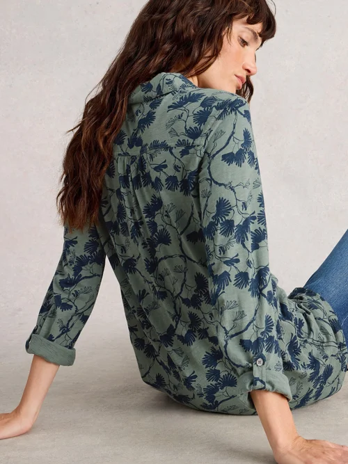 Langgeschnittene Bluse Annie - Green Mlt - 52/R Bild 4