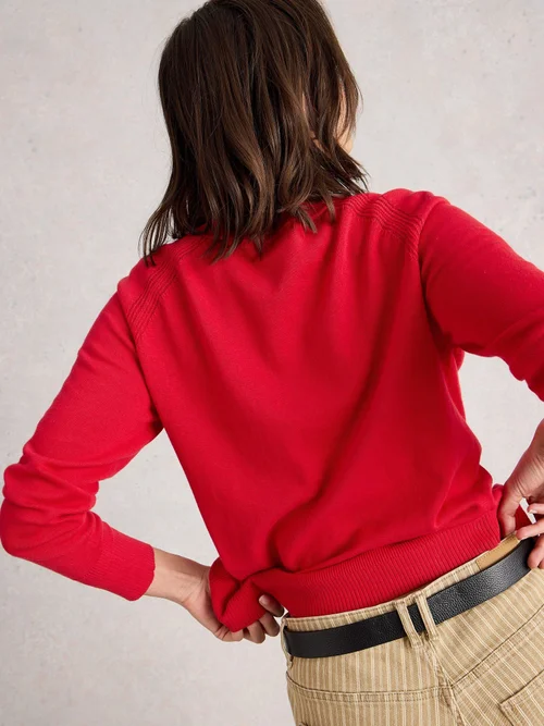 Strickjacke Lulu - Mid Red - 48 Bild 4