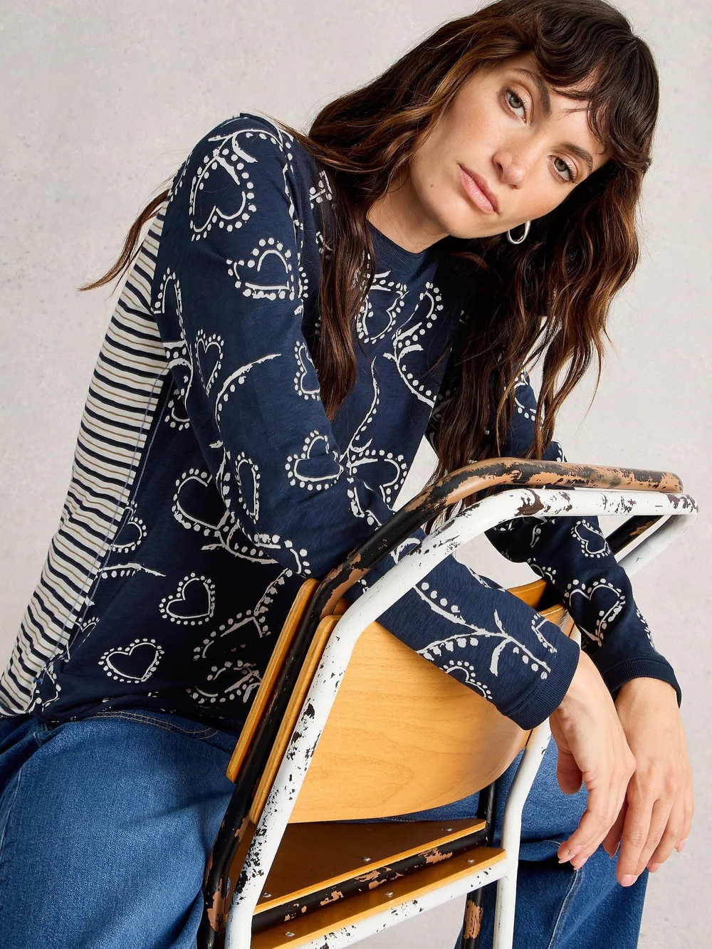 Langarmshirt Clara - Navy Multi - 52 Bild 1