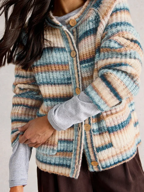 Strickjacke Suzanna - Blue Mlt - 52 Bild 3