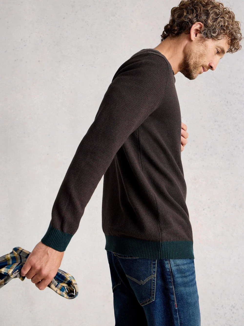 Pullover Newport aus Merinowollmischung - Green Mlt - XXXL Bild 1