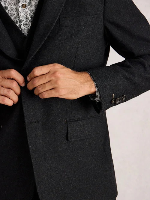Sakko aus Wollmischung - Charc Grey - 46 Bild 3