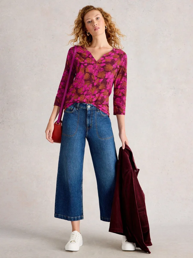 Top Nelly mit 3/4-Ärmeln