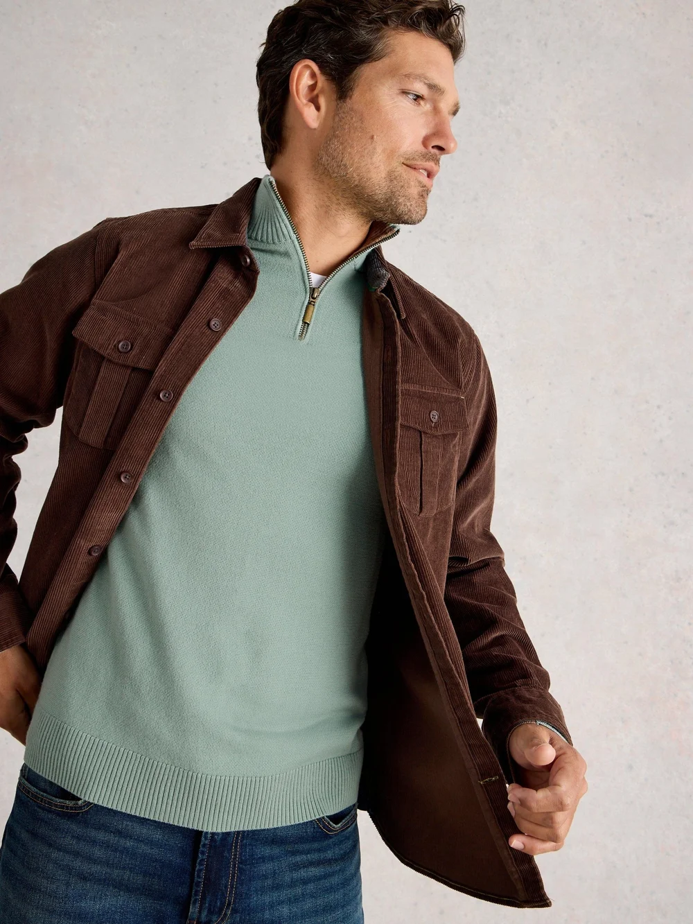 Merinopullover Newport mit Trichterkragen - Lgt Green - XXXL/R Bild 1