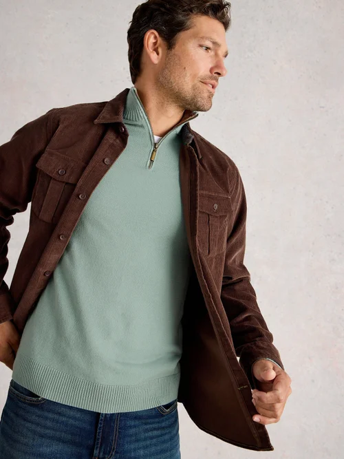 Merinopullover Newport mit Trichterkragen - Lgt Green - XXL/R Bild 1