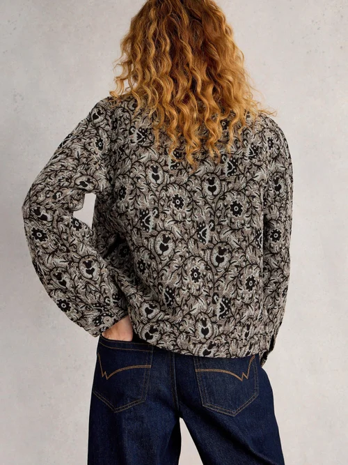 Jacquardjacke Esme - Grey Mlt - 44 Bild 4