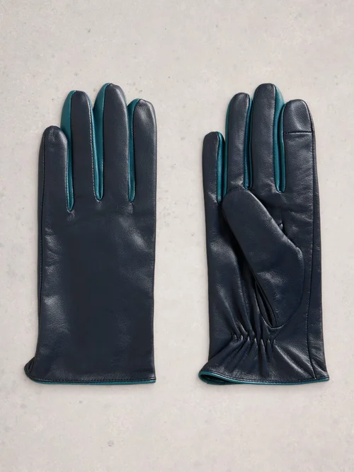 Lederhandschuhe Carrie - Dark Navy - S/M Bild 3