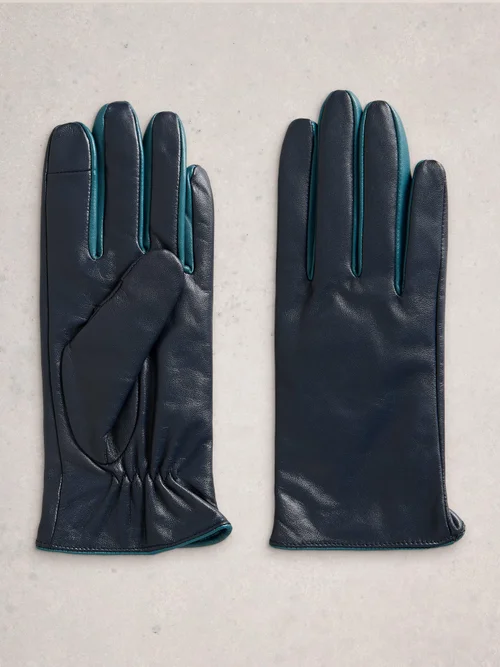 Lederhandschuhe Carrie - Dark Navy - S/M Bild 1