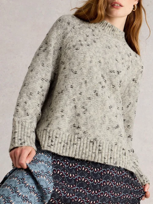 Pullover Mono mit Rollkragen - Ivory Mlt - 52 Bild 3