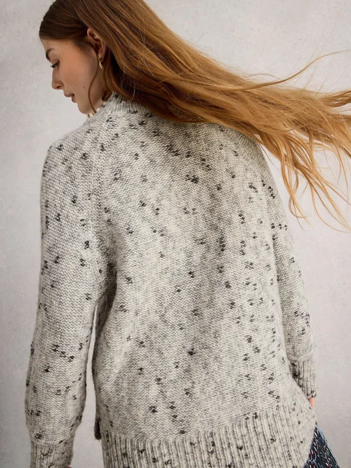 Pullover Mono mit Rollkragen - Ivory Mlt - 52 Bild 4