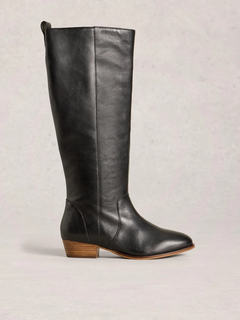 Knielange Lederstiefel Willow - Pure Blk - 40 Bild 1