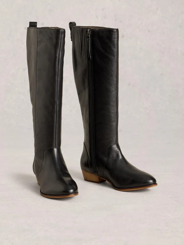 Knielange Lederstiefel Willow