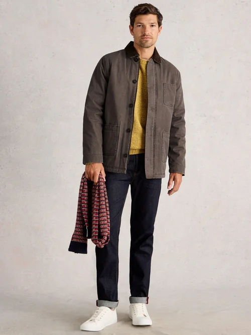 Praktische Jacke mit Webpelzfutter - Mid Brown - XXXL Bild 2