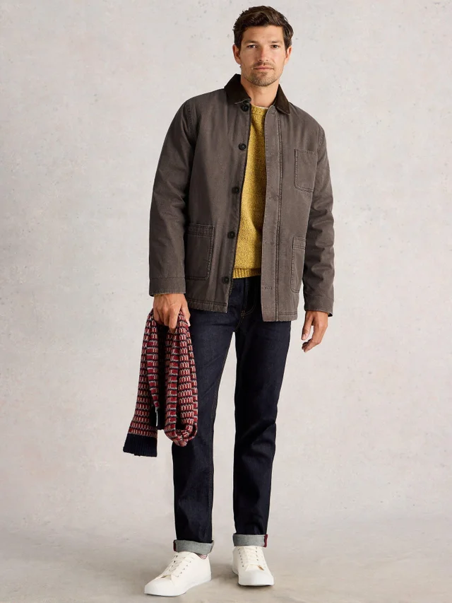 Praktische Jacke mit Webpelzfutter