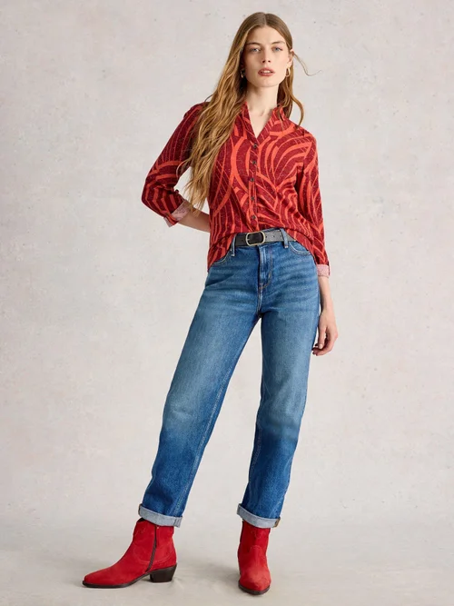 Glitzerbluse Annie mit Muster - Red Pr - 52 Bild 2