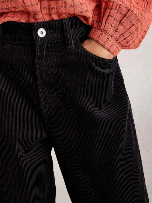 Samthose Tia mit weitem Bein - Pure Blk - 52/R Bild 3