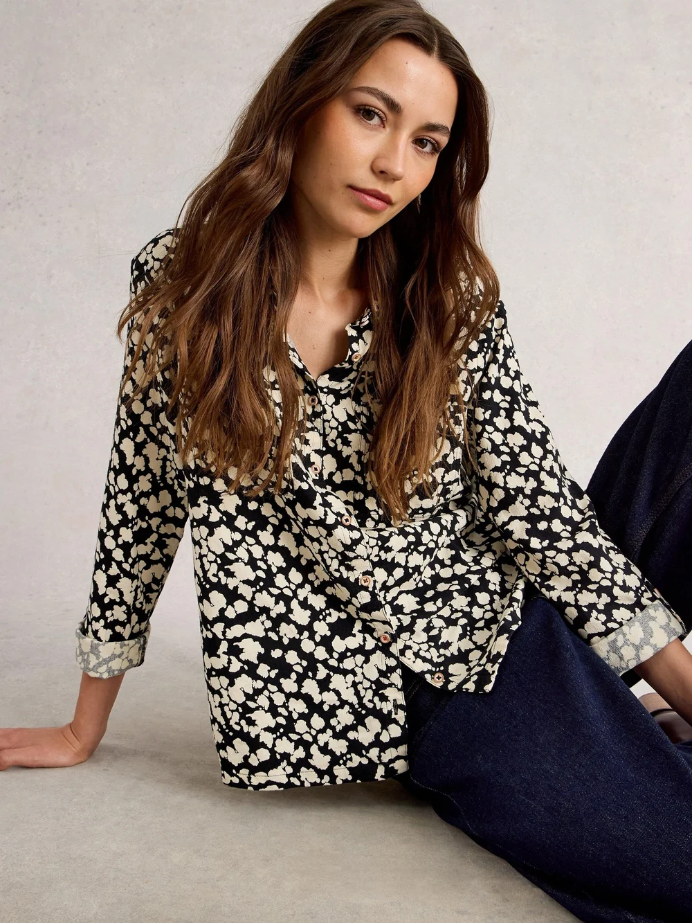 Bedruckte Bluse Sophie - Blk Pr - 52 Bild 1