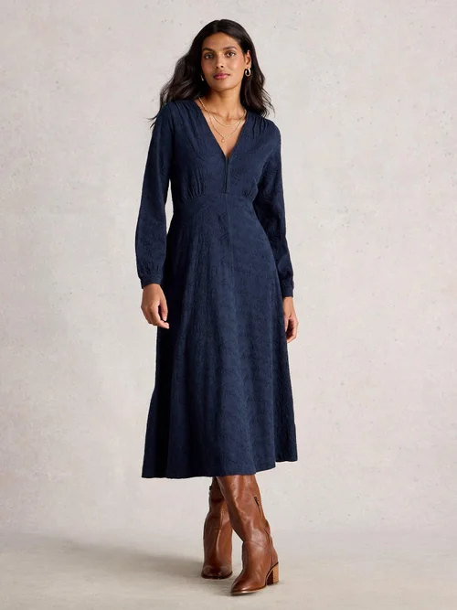 Besticktes Jerseykleid Megan - Dark Navy - 52/R Bild 2