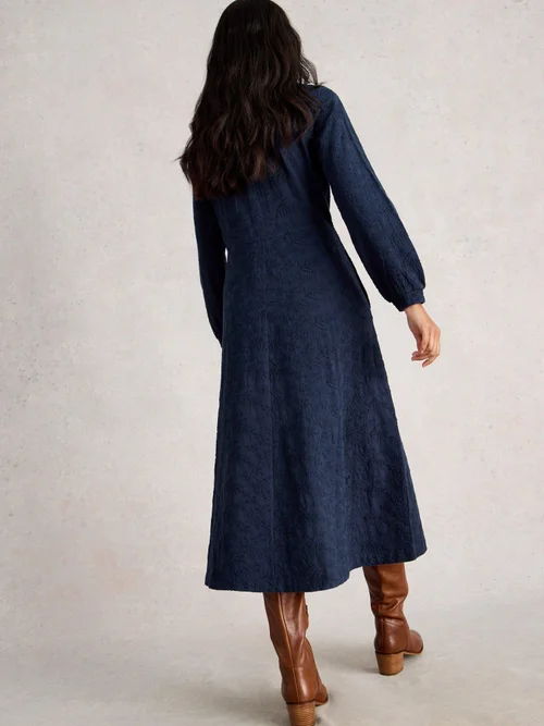 Besticktes Jerseykleid Megan - Dark Navy - 52/R Bild 4