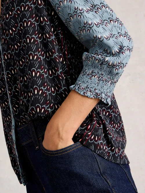 Top May mit Mustermix - Blue Mlt - 36 Bild 3
