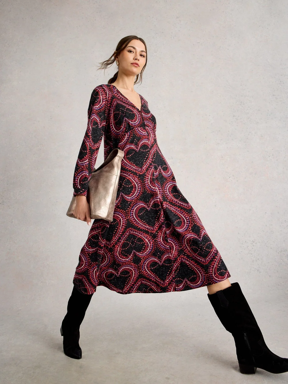 Glitzerndes Jerseykleid Megan  - Blk Pr - 52/R Bild 1