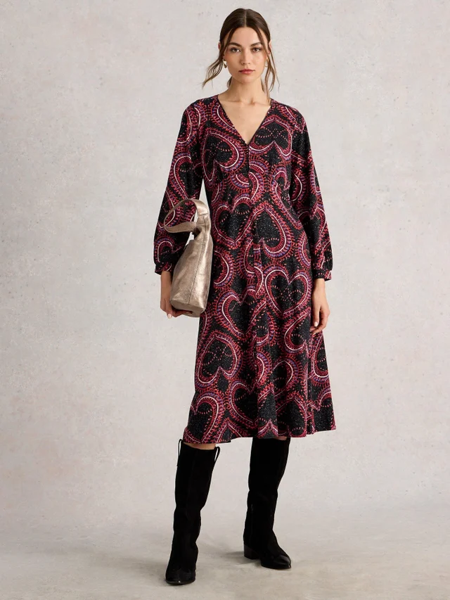 Glitzerndes Jerseykleid Megan