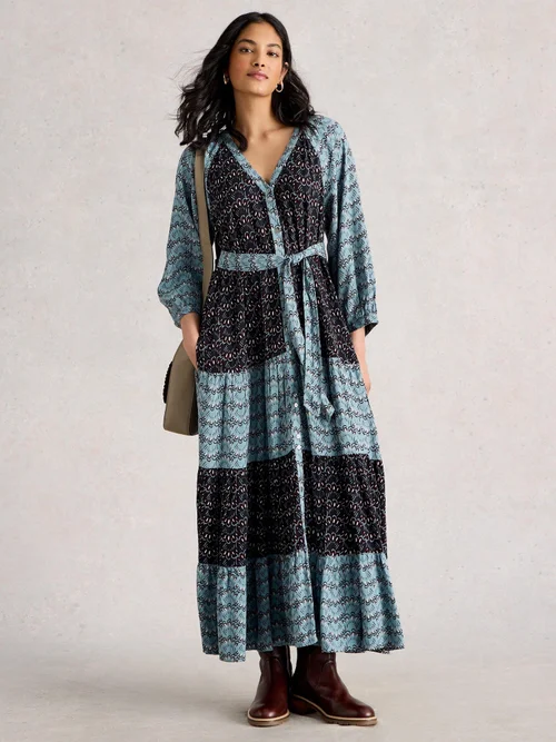 Midikleid Clementine - Blue Mlt - 52/R Bild 2