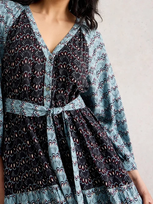 Midikleid Clementine - Blue Mlt - 52/R Bild 3