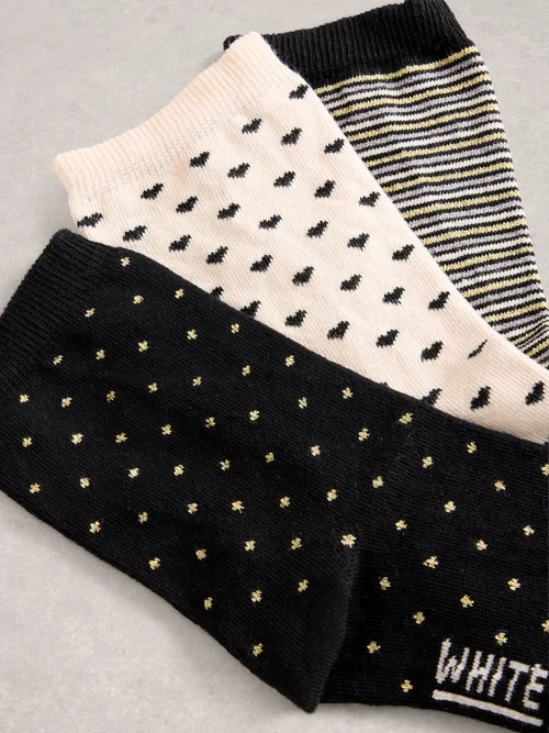 3er-Pack Glitzersocken - Blk Mlt - 39-41 Bild 2