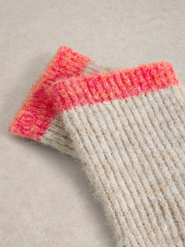 Strickhandschuhe Colour-Block