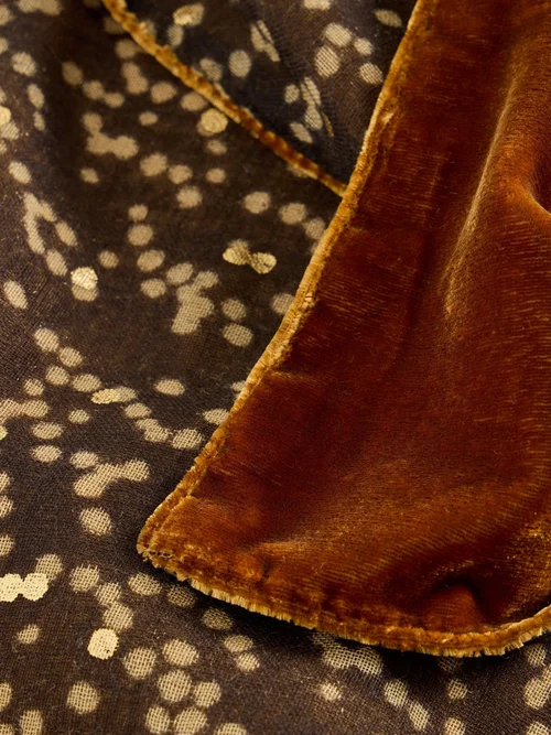 Bedruckter Samtschal Bild 2