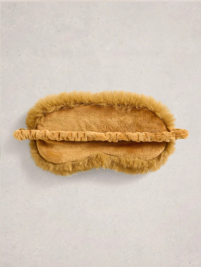 Schlafmaske aus Webpelz & Samt