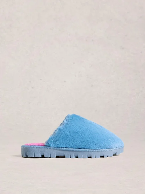 Pantoletten aus Kunstfell - Brt Blue - S Bild 1