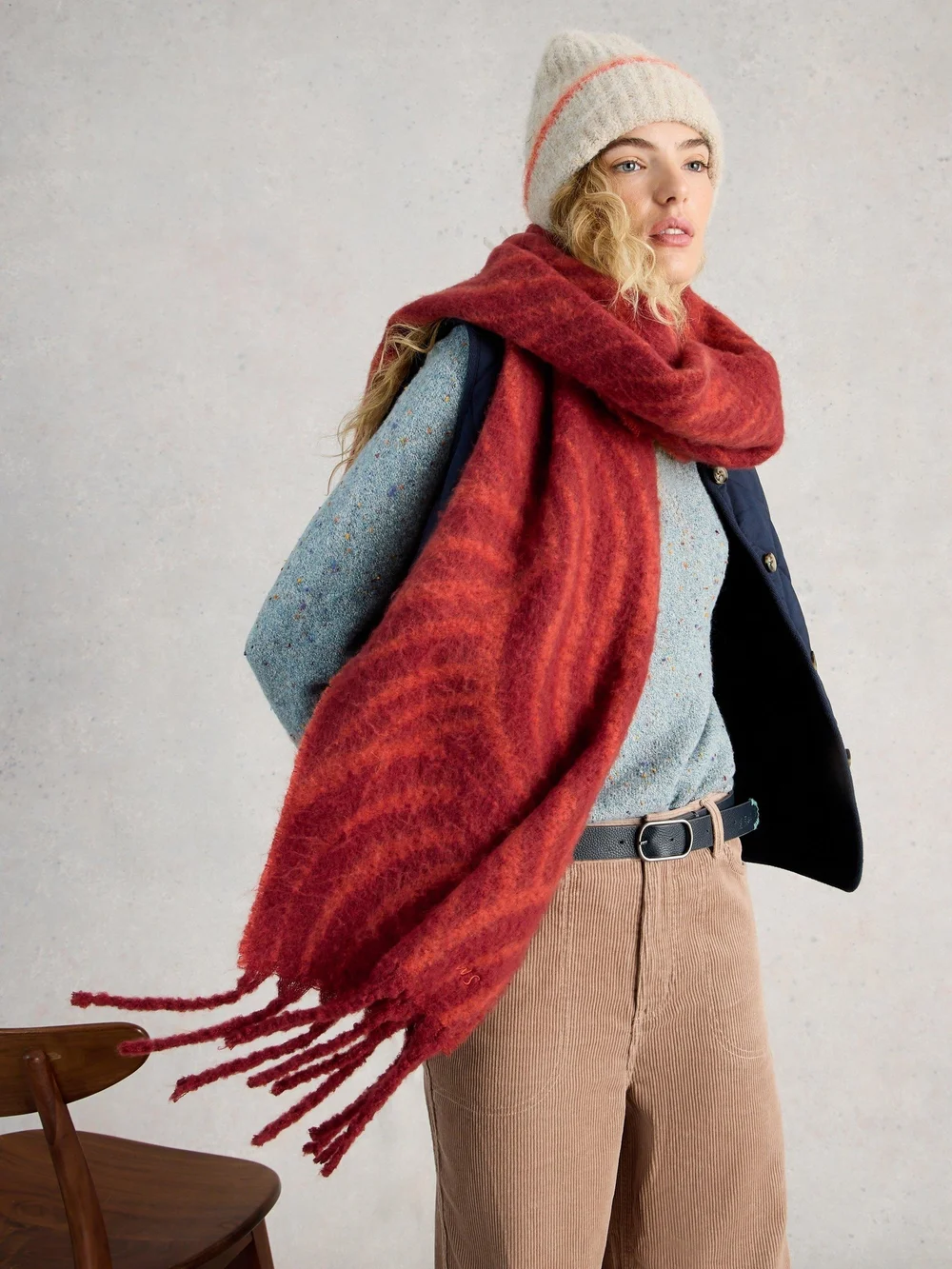 Gebürsteter Schal Shelly Bild 1