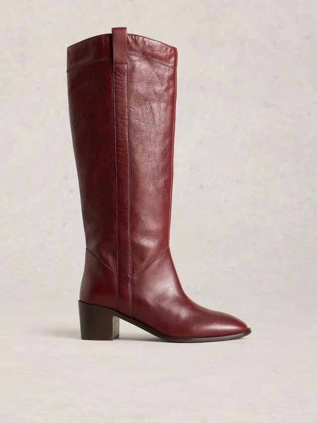 Kniehohe Lederstiefel Izzy