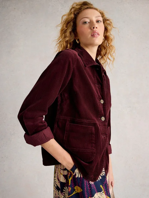 Kordjacke Carrie - Dk Plum - 52/R Bild 1