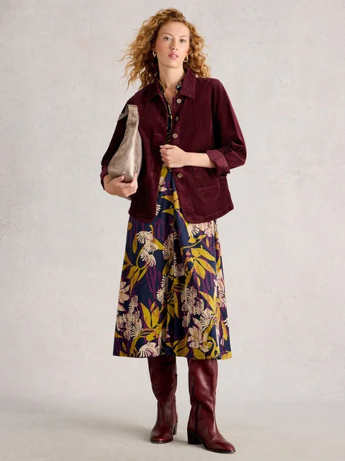 Kordjacke Carrie - Dk Plum - 52/R Bild 2