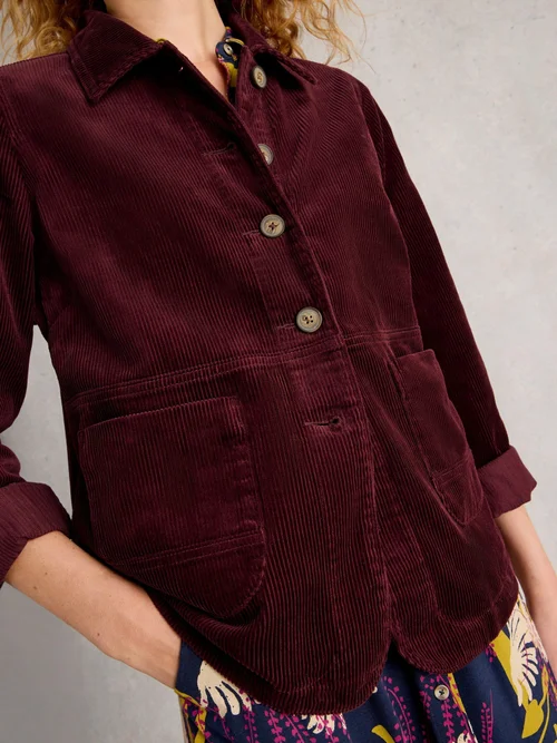 Kordjacke Carrie - Dk Plum - 52/R Bild 3
