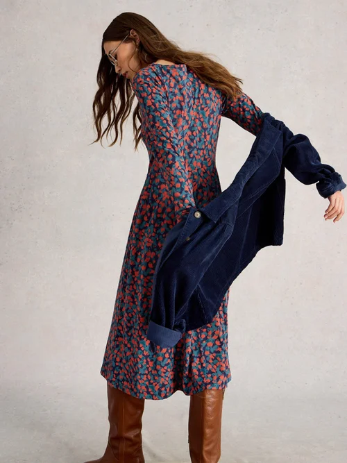 Jerseykleid Madeline - Navy Multi - 52/R Bild 4