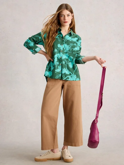 Bluse Sophie aus Bio-Baumwolle - Green Pr - 38 Bild 2