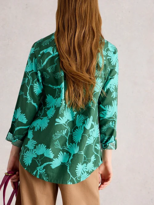 Bluse Sophie aus Bio-Baumwolle - Green Pr - 38 Bild 4