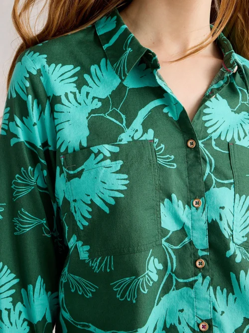 Bluse Sophie aus Bio-Baumwolle - Green Pr - 38 Bild 3